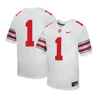 Youth Nike #1 White Ohio State Buckeyes  Replica Football Jersey