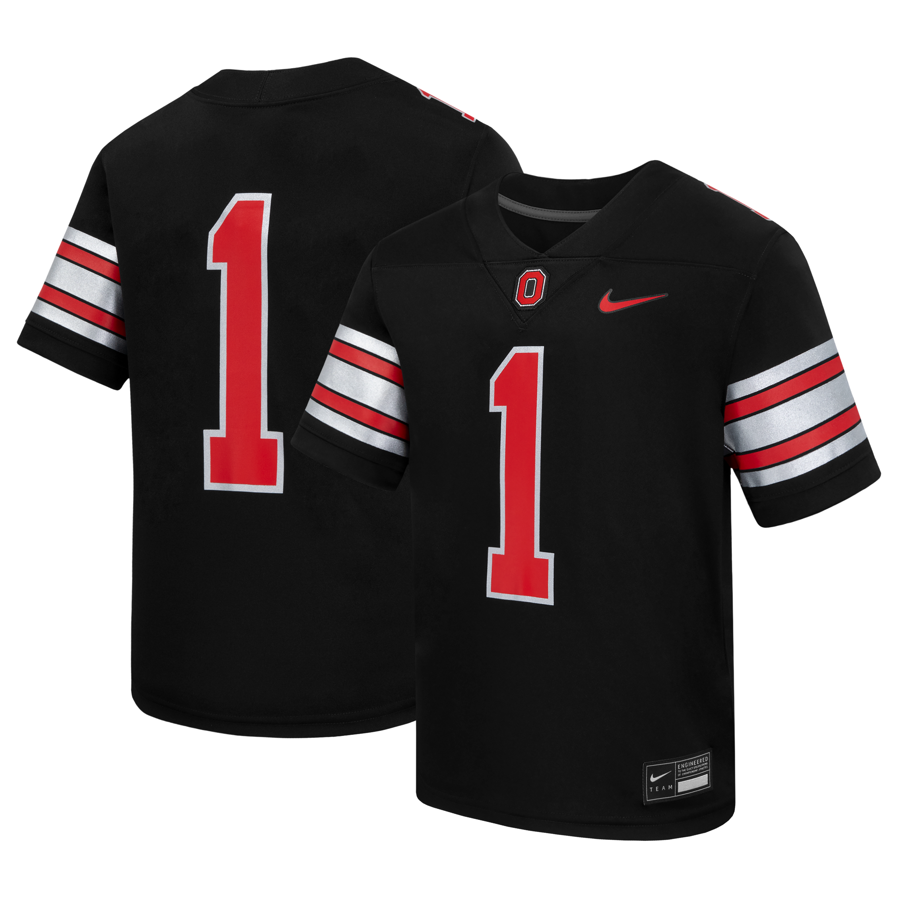 Youth Nike #1 Black Ohio State Buckeyes Alternate Replica Football Jersey