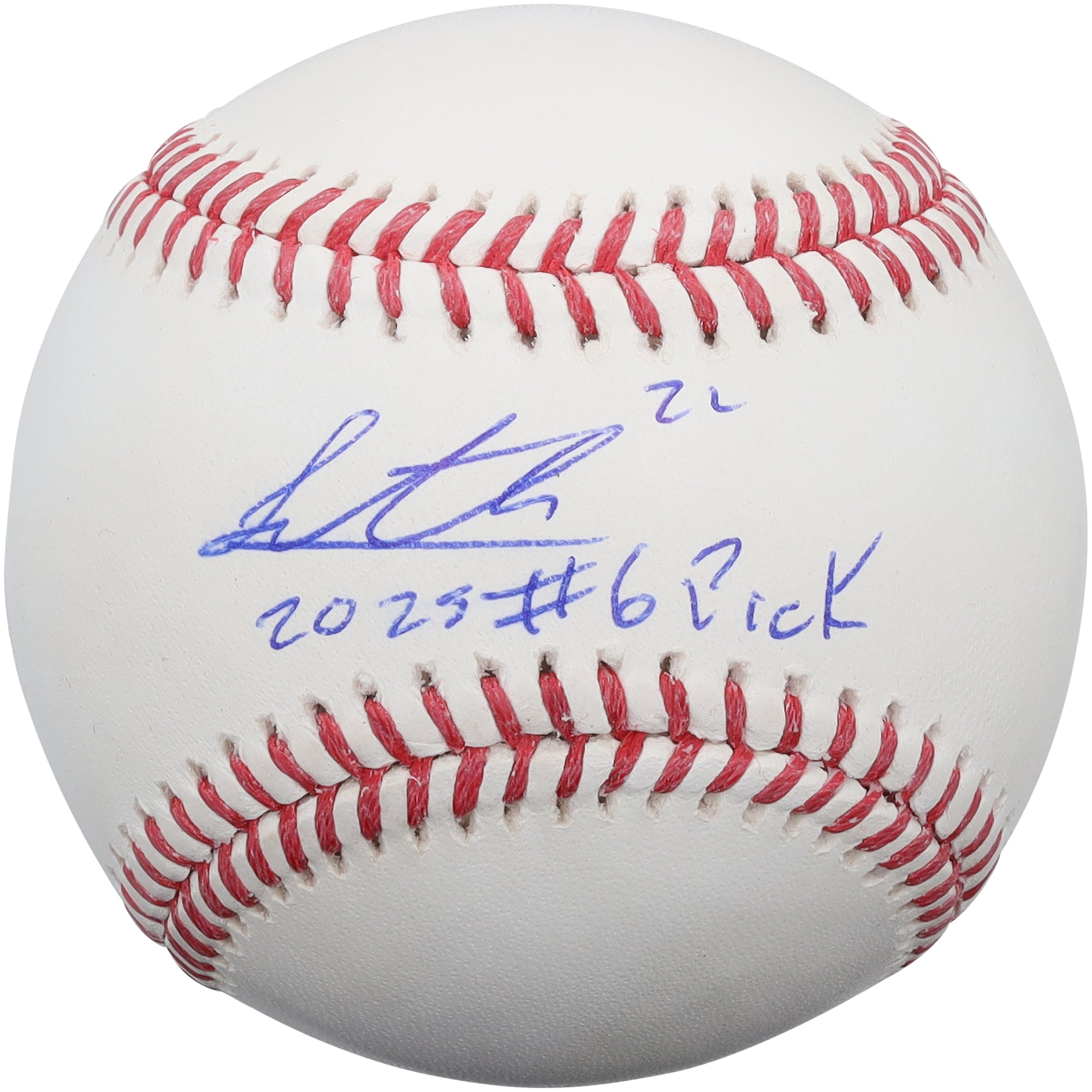 Seth Hernandez Pittsburgh Pirates Autographed Baseball with "2025 #6 Pick" Inscription