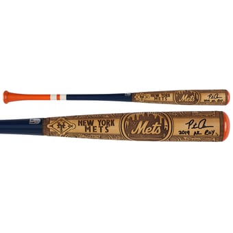 Pete Alonso New York Mets Autographed Pillbox Bat Company Mural Series Bat with "2019 NL ROY" Inscriptions - Limited Edition #1/5