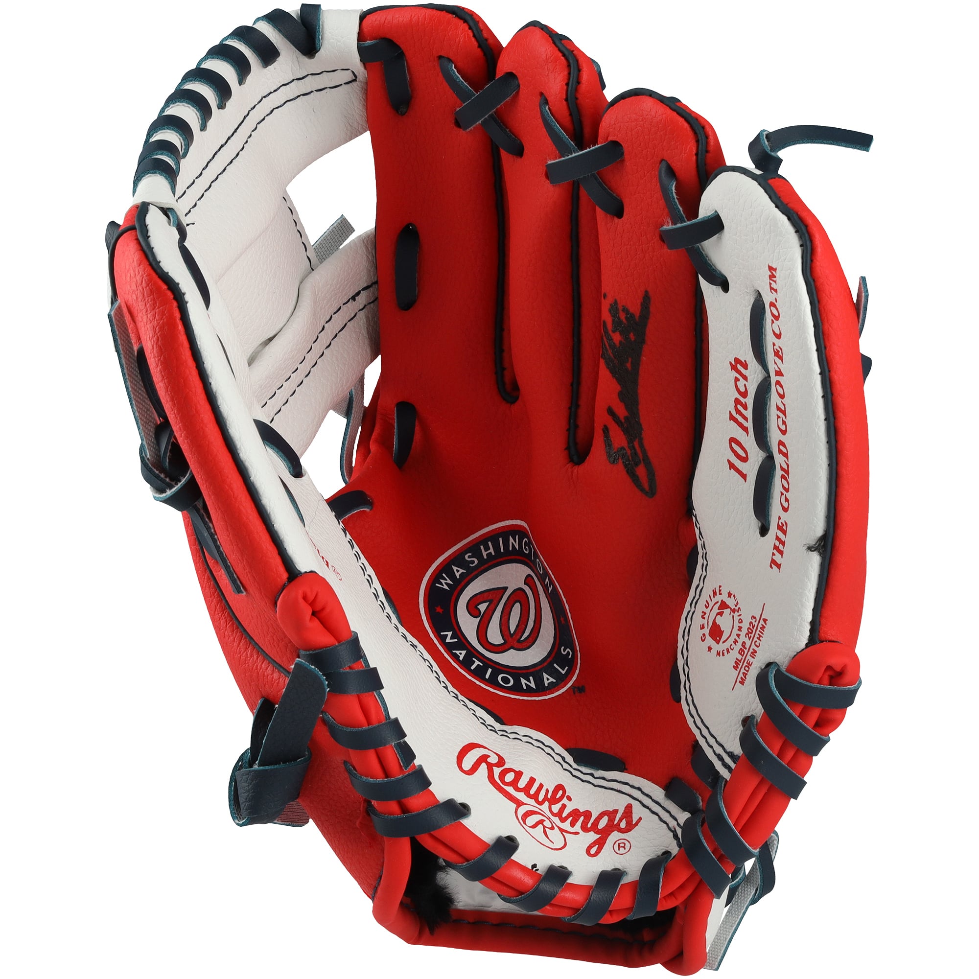 Eli Willits Washington Nationals Autographed Rawlings 10" Collectible Team Logo Glove