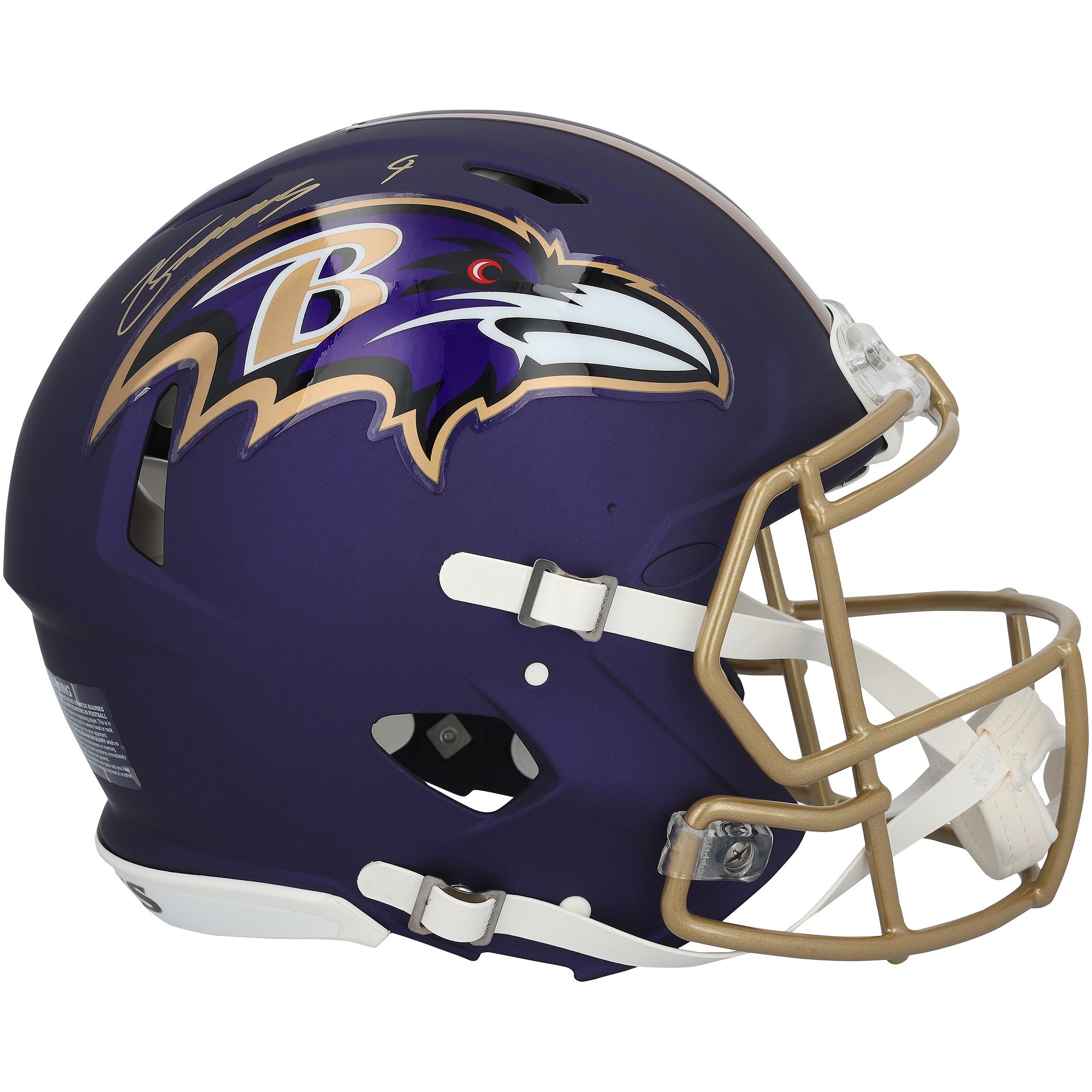 Zay Flowers Baltimore Ravens Autographed Riddell 2026 Alternate #1 Purple Speed Authentic Helmet