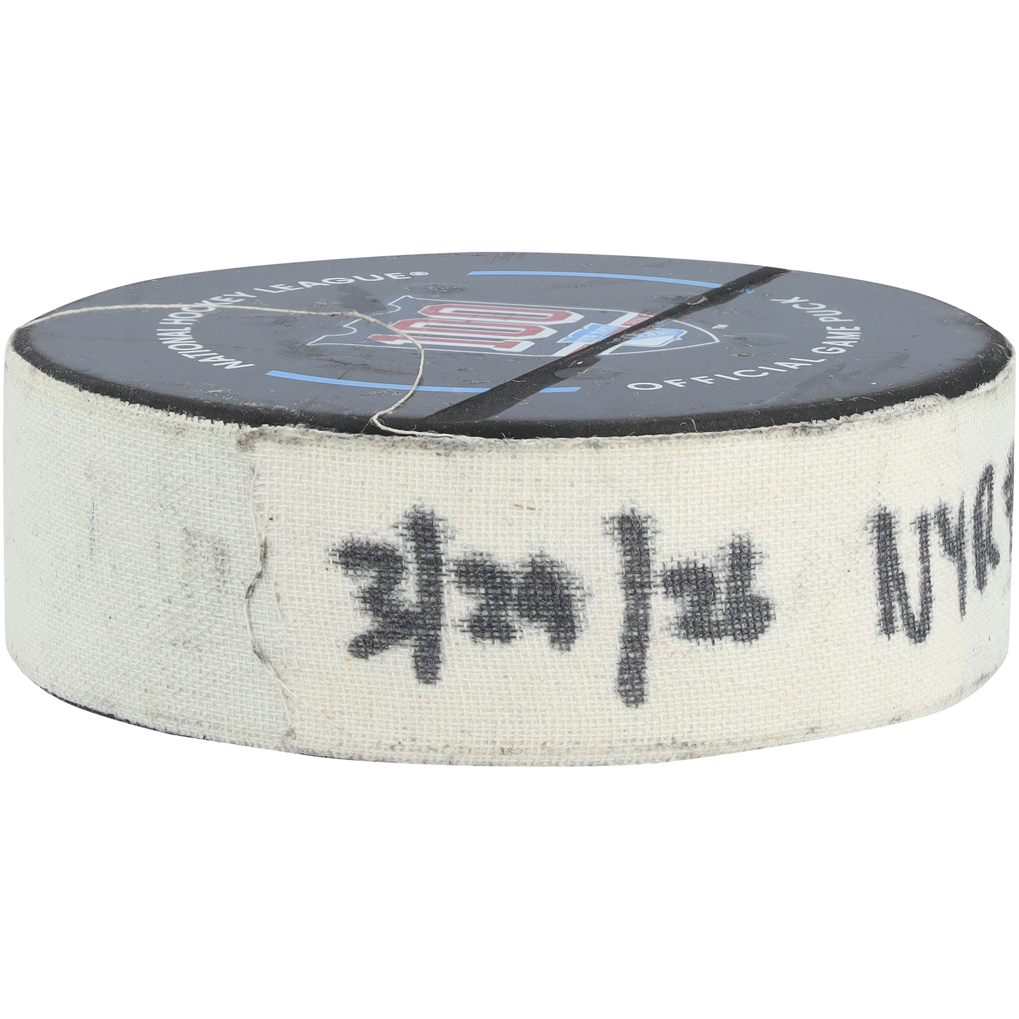 Adam Fox New York Rangers Game-Used Goal Puck from March 29, 2026 vs. Florida Panthers