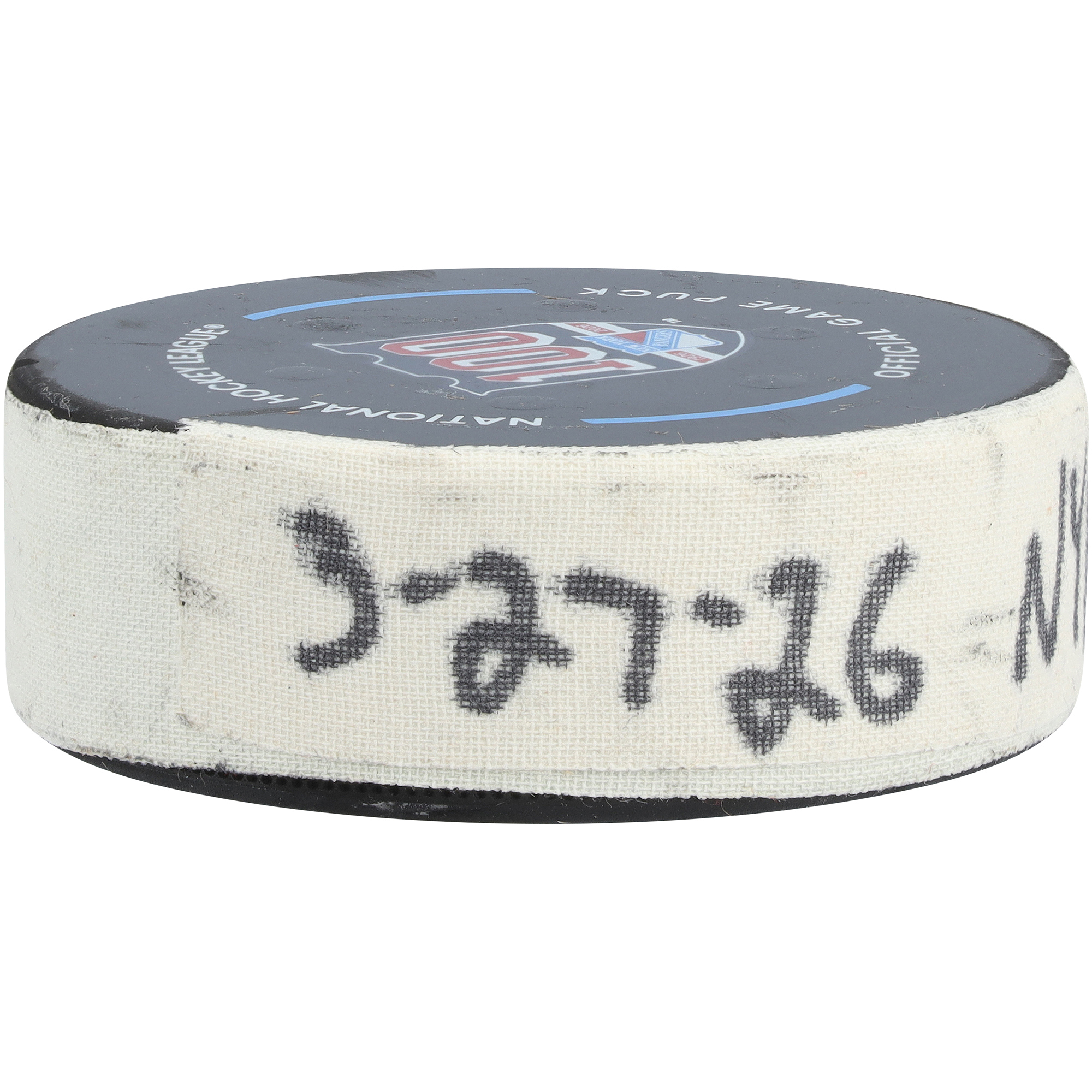 Jonny Brodzinski New York Rangers Game-Used Goal Puck from March 27, 2026 vs. Chicago Blackhawks - First of Two Goals Scored