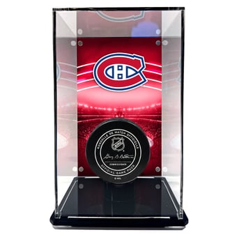 Montreal Canadiens Tall Puck Display Case with Image