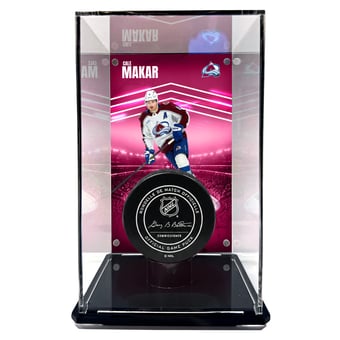 Cale Makar Colorado Avalanche Tall Puck Display Case with Image