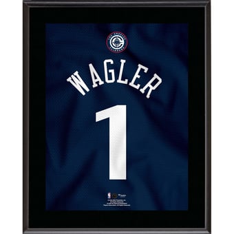 Keaton Wagler LA Clippers 10.5" x 13" Jersey Number Sublimated Player Plaque