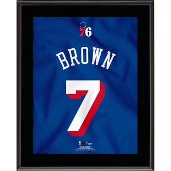 Jaylen Brown Philadelphia 76ers 10.5" x 13" Jersey Number Sublimated Player Plaque