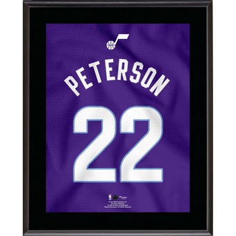 Darryn Peterson Utah Jazz 10.5" x 13" Jersey Number Sublimated Player Plaque
