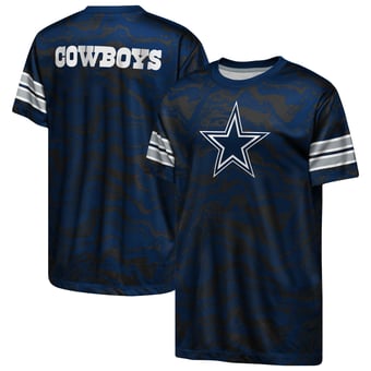 Youth Outerstuff  Navy Dallas Cowboys Slant Route T-Shirt