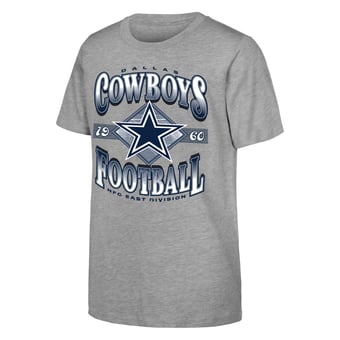 Youth Outerstuff  Heather Gray Dallas Cowboys NFL Of Days Past T-Shirt