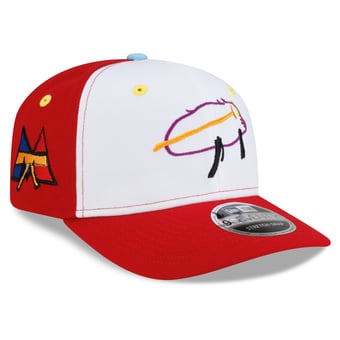 Men's New Era Josh Allen White/Red Buffalo Bills Mason Billustration 9SEVENTY Adjustable Hat