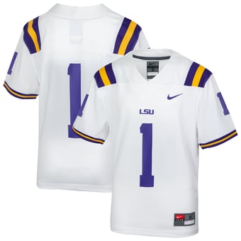 Preschool Nike  White LSU Tigers  Replica Football Jersey