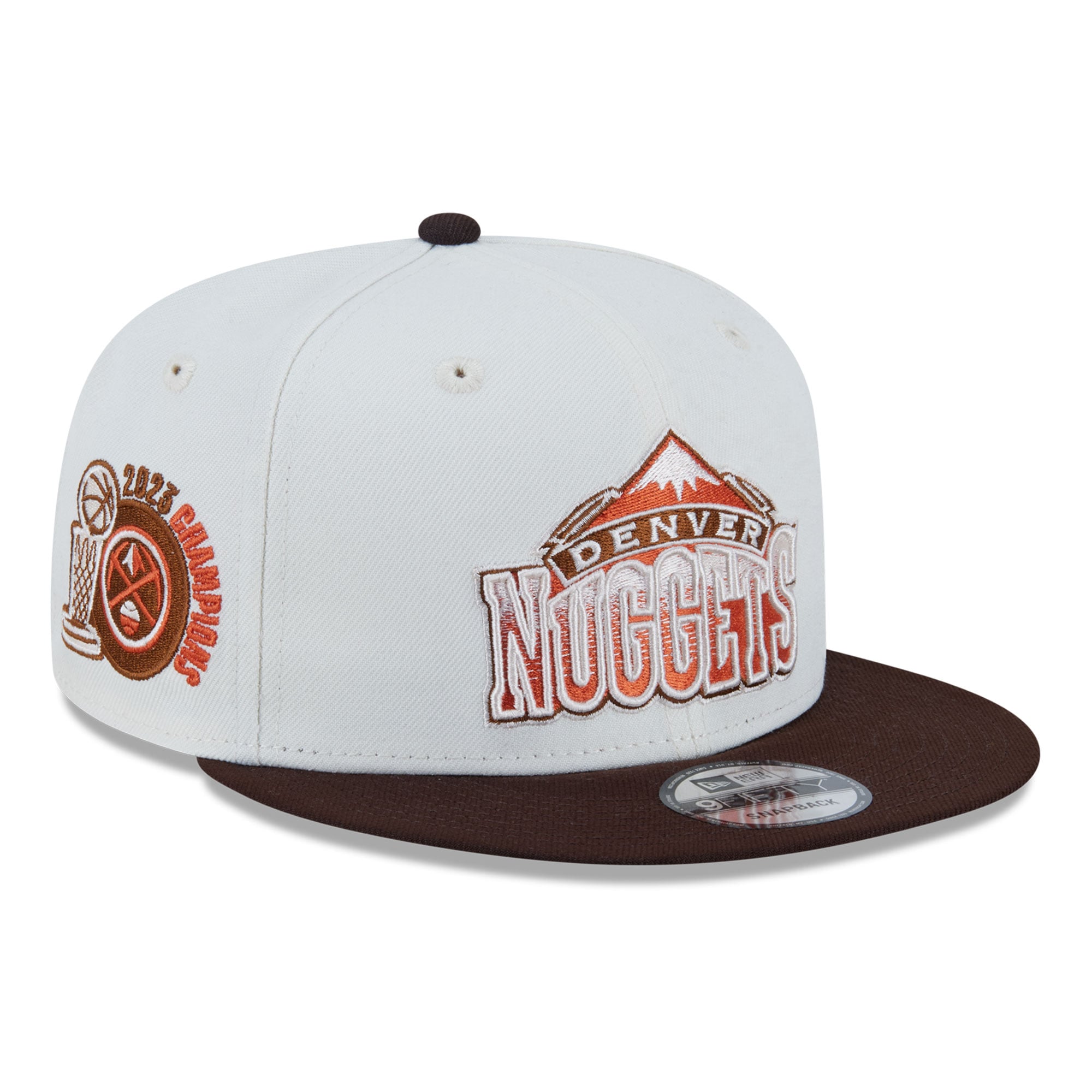 Men's New Era  White Denver Nuggets Pumpkin Spice 9FIFTY Snapback Hat
