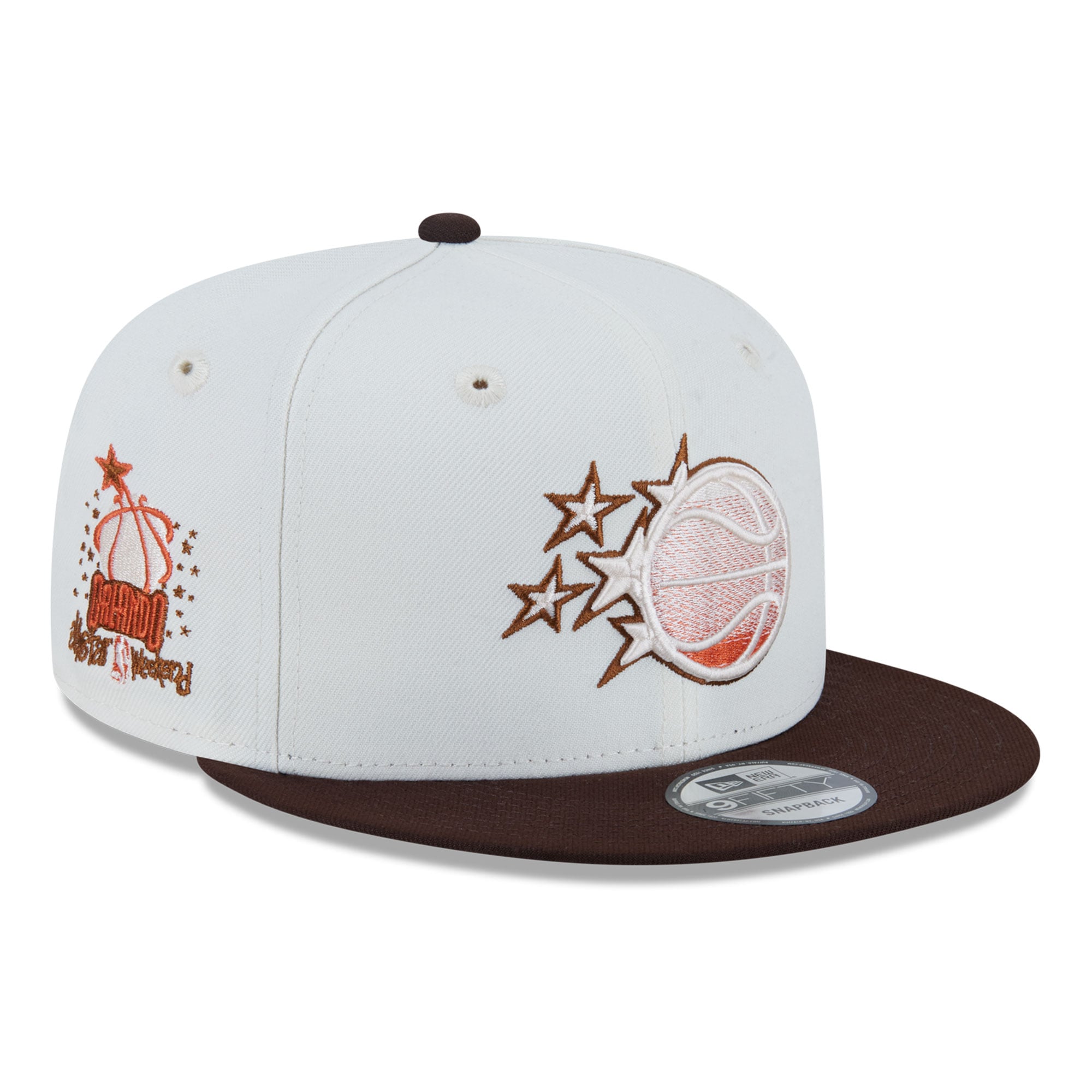 Men's New Era  White Orlando Magic Pumpkin Spice 9FIFTY Snapback Hat