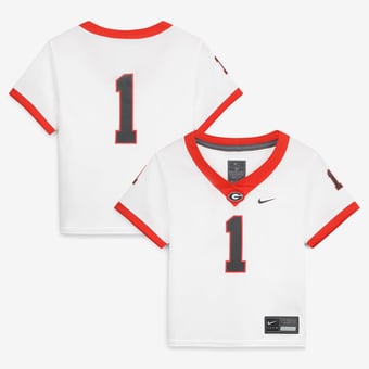 Toddler Nike  White Georgia Bulldogs  Replica Football Jersey