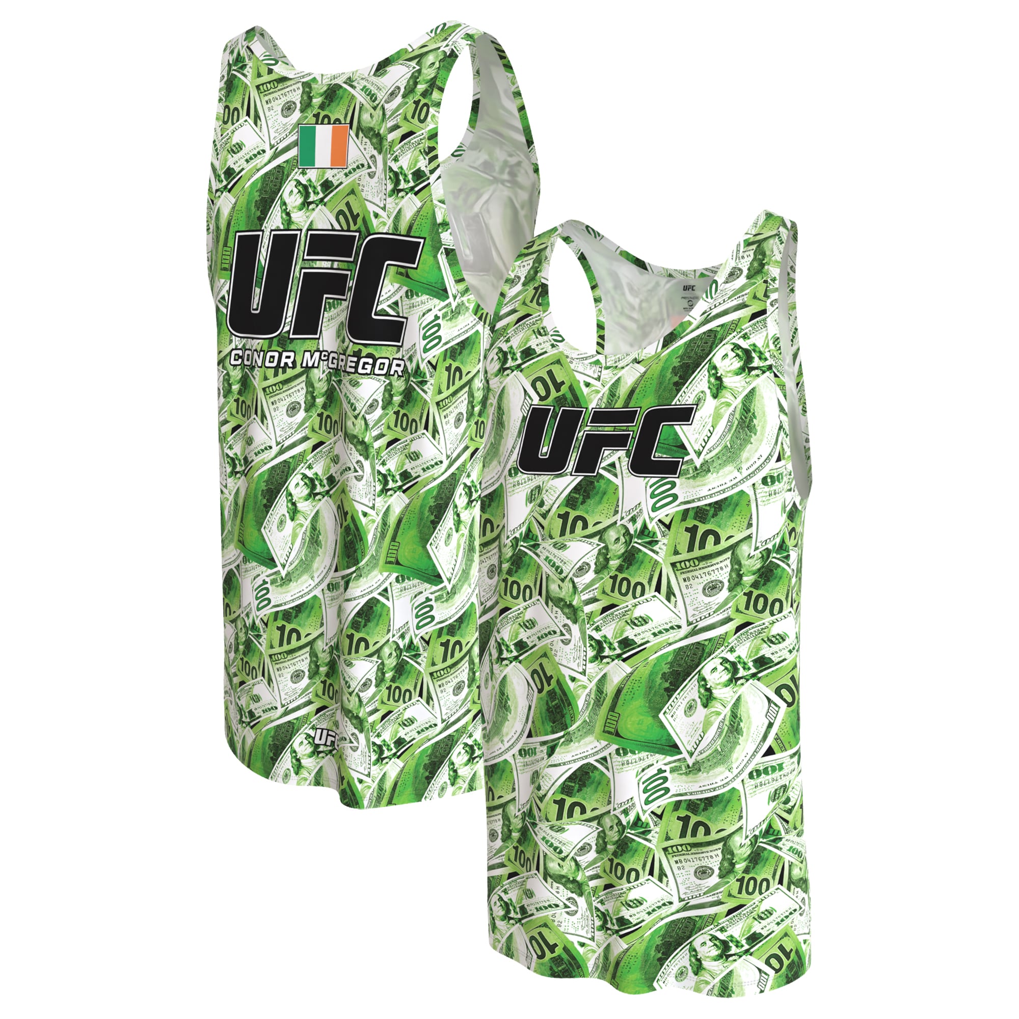 Men's ProSphere  Green Conor McGregor Money Tank Top