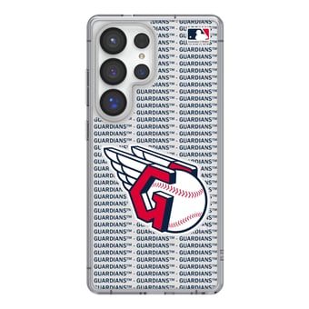 Keyscaper Cleveland Guardians Text Backdrop Galaxy Clear Case