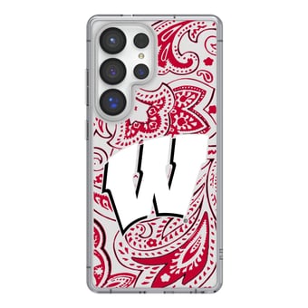 Keyscaper Wisconsin Badgers Paisley Galaxy Clear Case