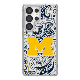 Keyscaper Michigan Wolverines Paisley Galaxy Clear Case
