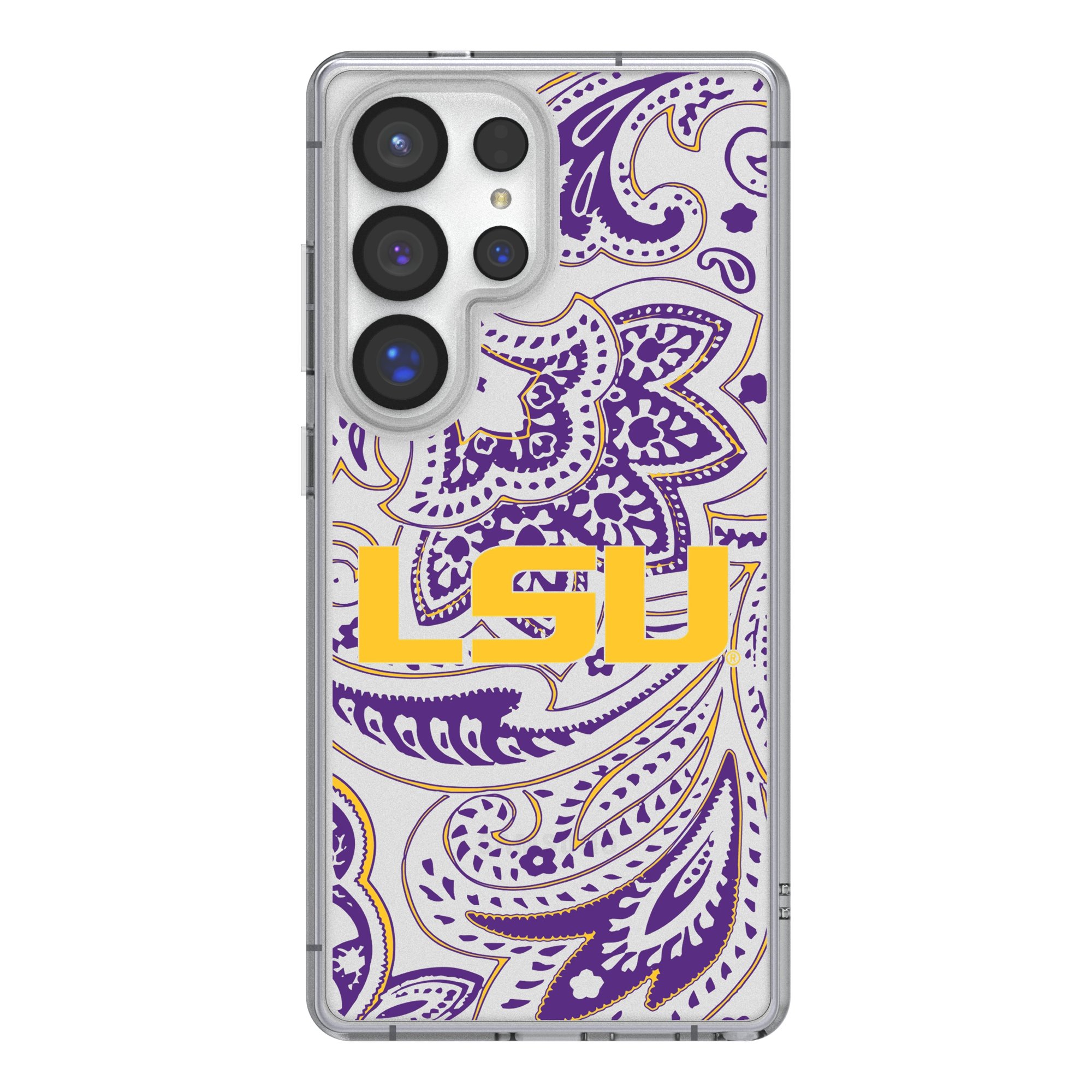 Keyscaper LSU Tigers Paisley Galaxy Clear Case Keyscaper LSU Tigers Paisley Galaxy Clear Case