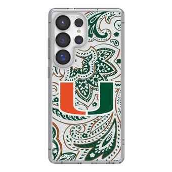Keyscaper Miami Hurricanes Paisley Galaxy Clear Case