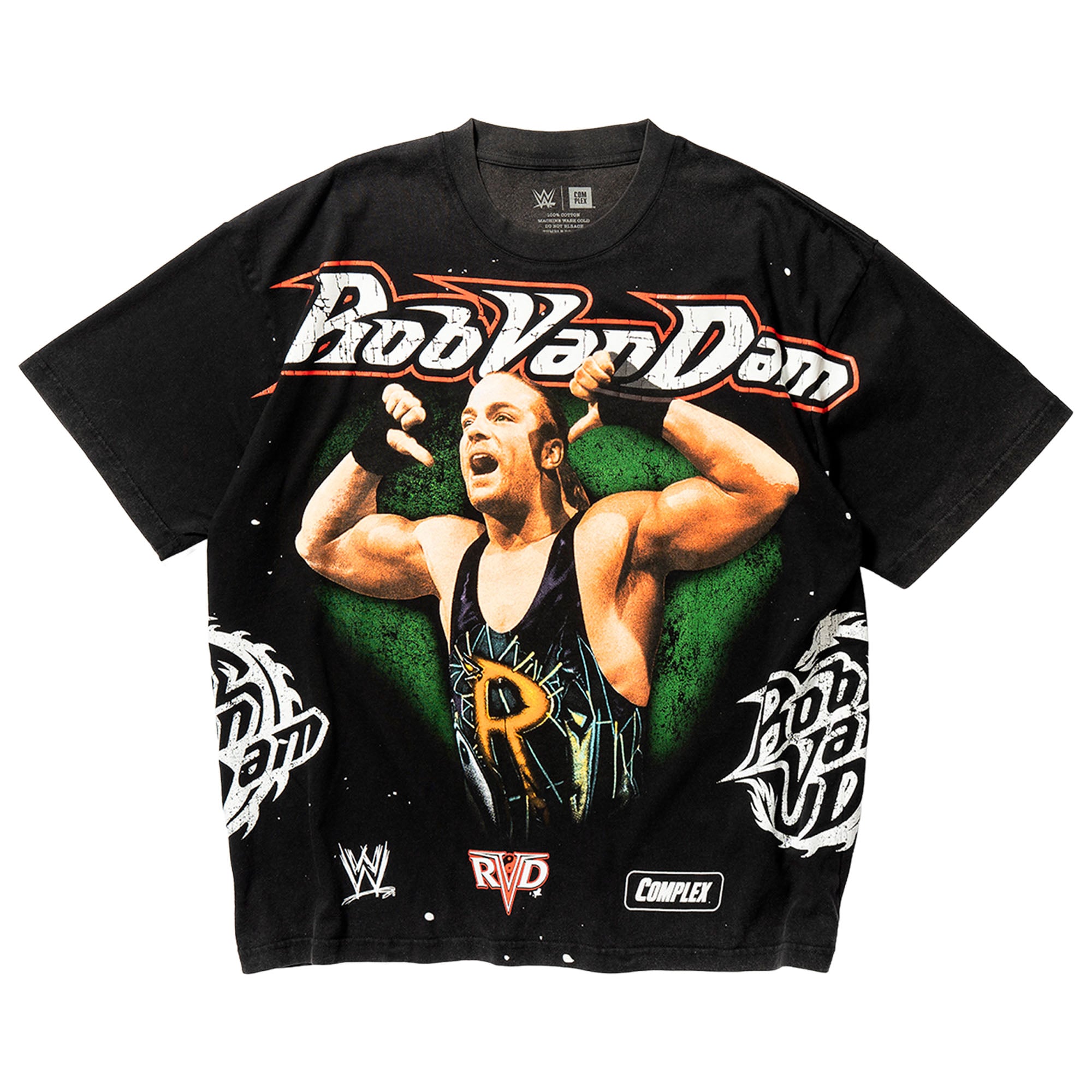Unisex Complex x WWE Black Rob Van Dam T-Shirt