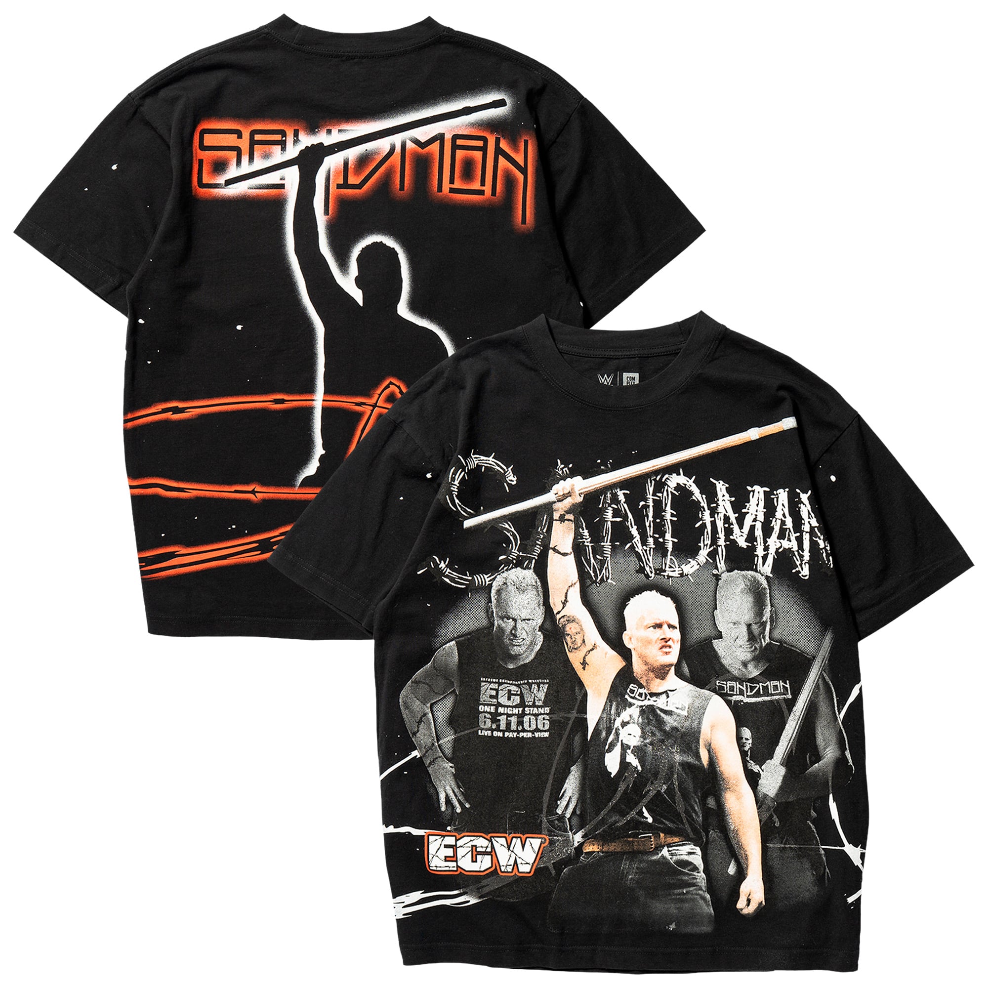 Unisex Complex x WWE Black The Sandman T-Shirt