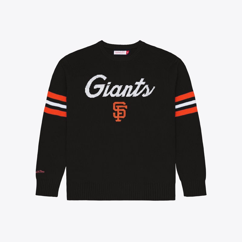 Men's Mitchell & Ness Black San Francisco Giants Head Coach Sweater
