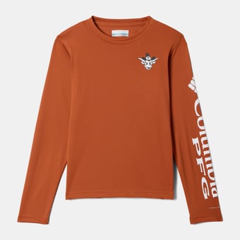 Youth Columbia  Texas Orange Texas Longhorns Terminal Tackle Long Sleeve T-Shirt