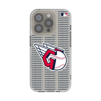 Keyscaper Cleveland Guardians Text Backdrop iPhone Clear Case