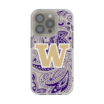 Keyscaper Washington Huskies Paisley iPhone Clear Case
