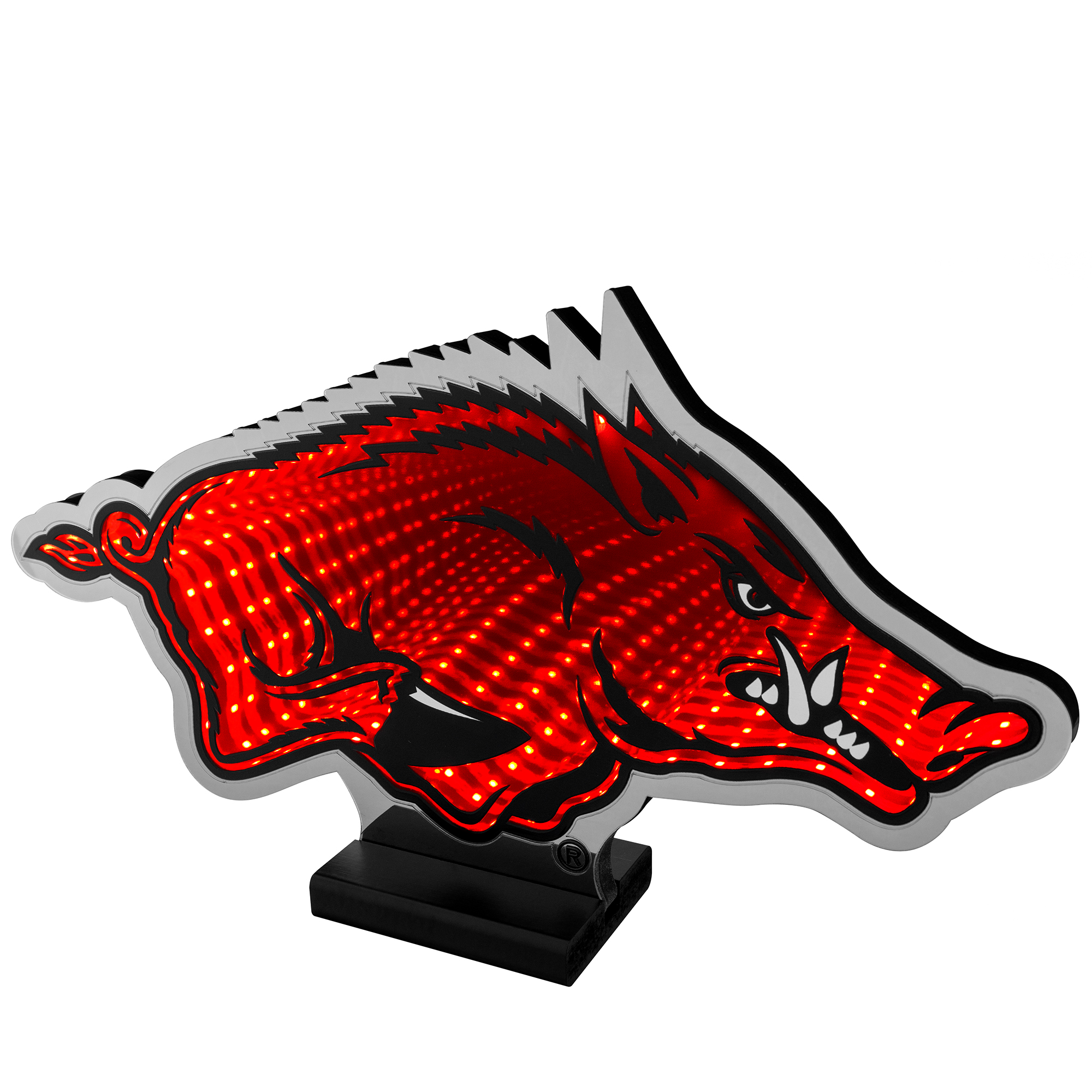 Arkansas Razorbacks LED Infinity Logo Light
