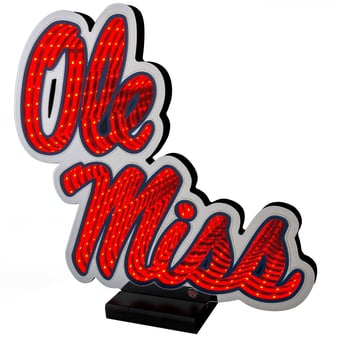 Ole Miss Rebels LED Infinity Logo Light