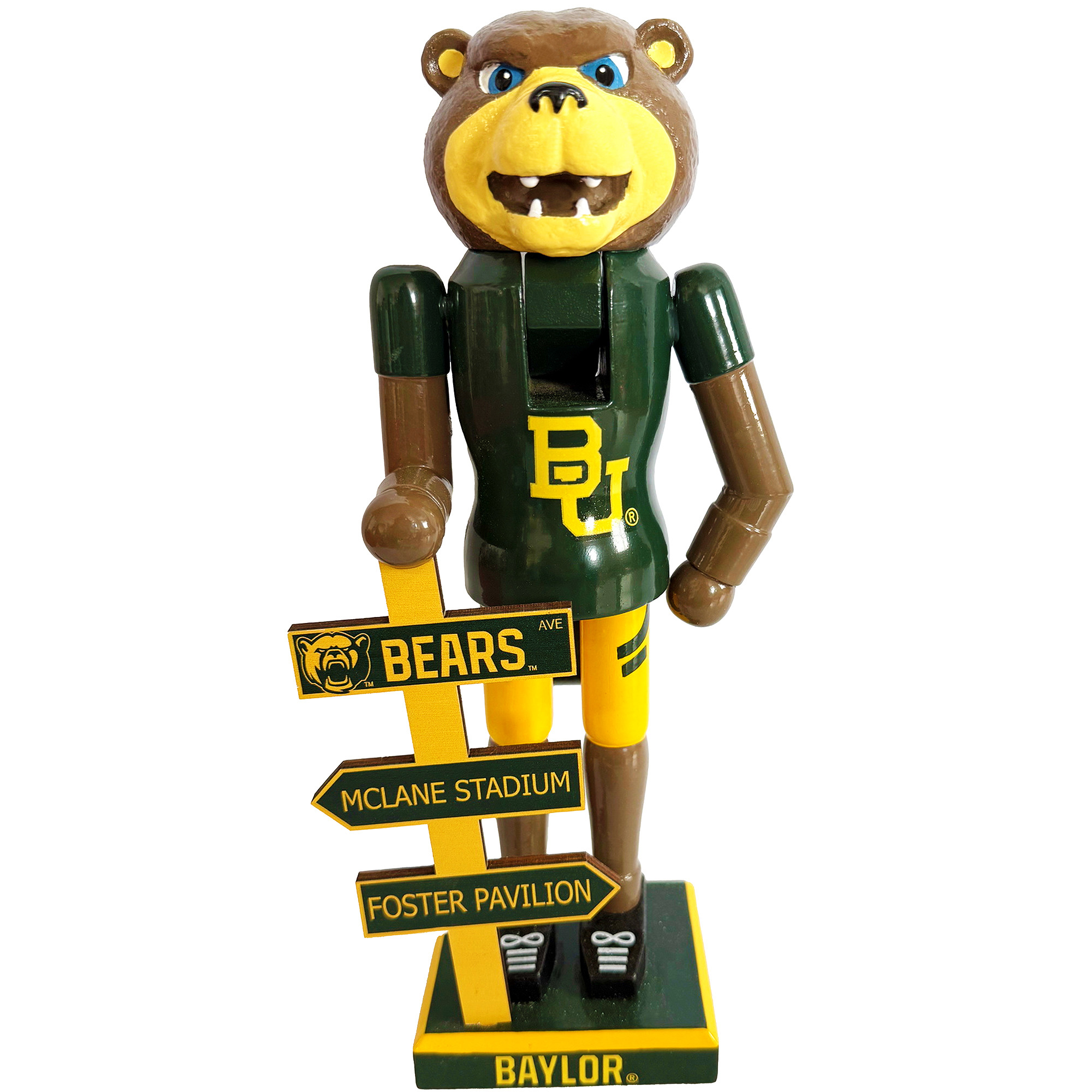 Baylor Bears 12" Mascot Nutcracker
