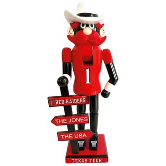 Texas Tech Red Raiders 12" Mascot Nutcracker