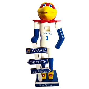 Kansas Jayhawks 12" Mascot Nutcracker