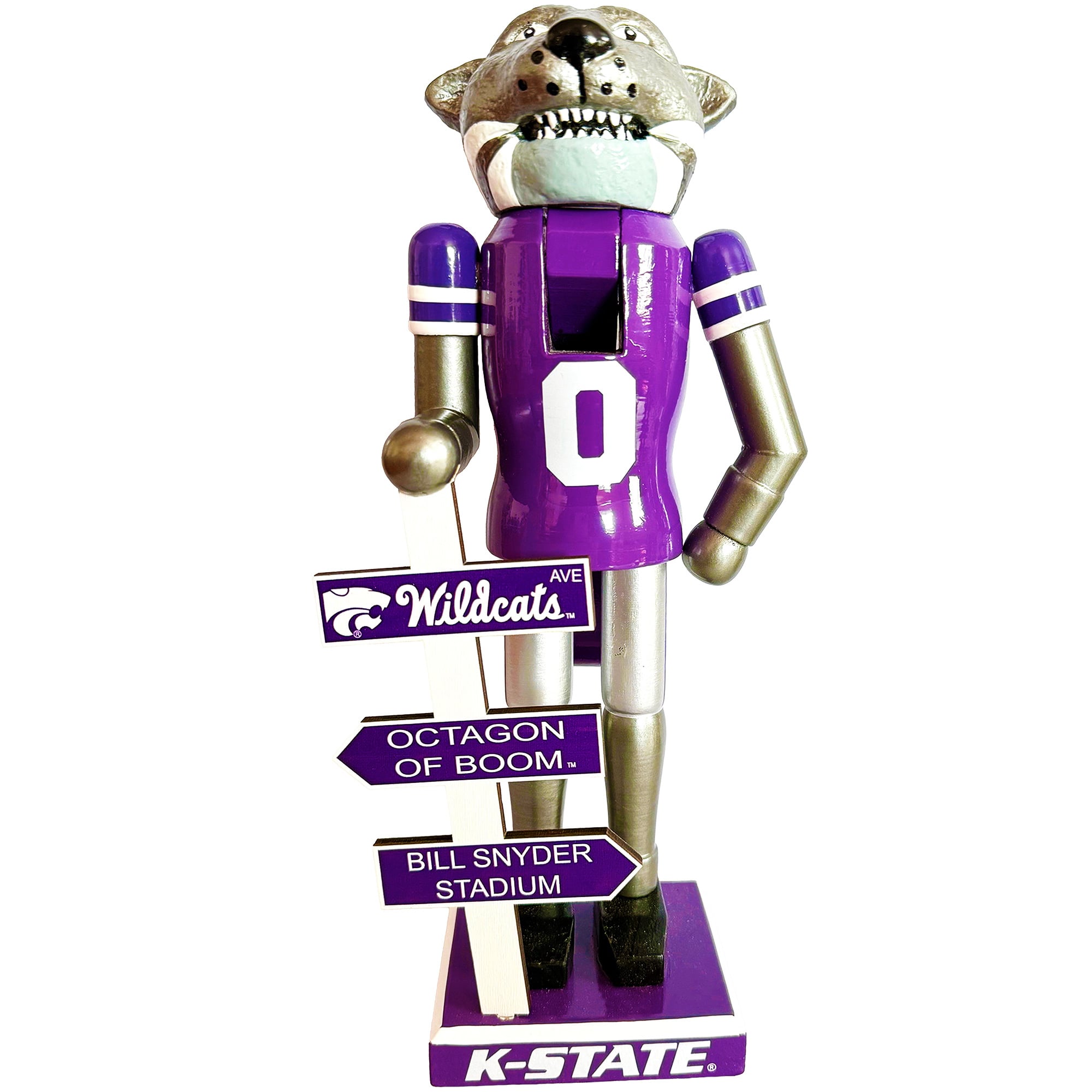 Kansas State Wildcats 12" Mascot Nutcracker