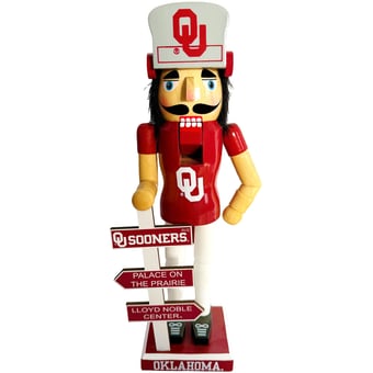 "Oklahoma Sooners 12"" Mascot Nutcracker"