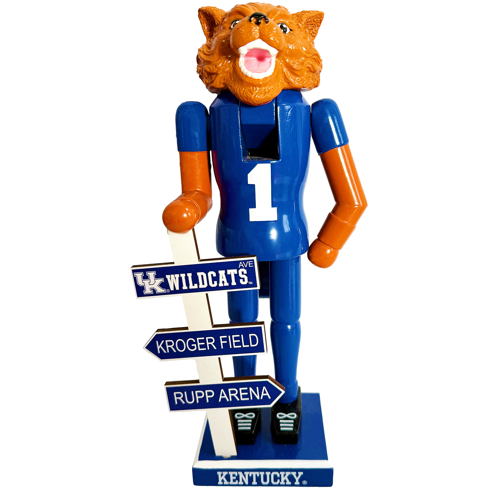 Kentucky Wildcats 12" Mascot Nutcracker