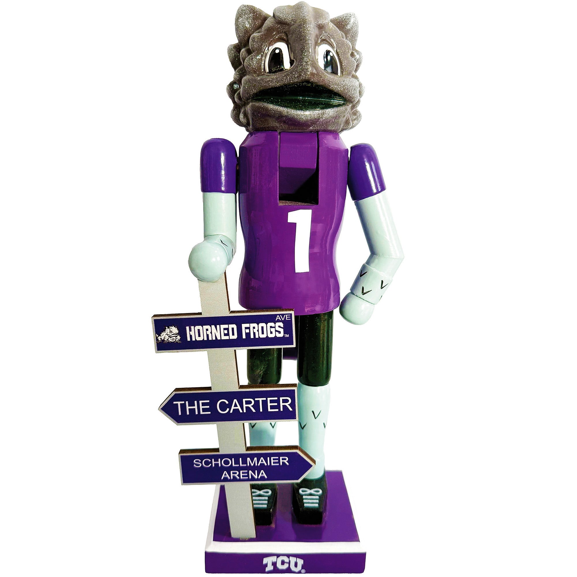 TCU Horned Frogs 12" Mascot Nutcracker