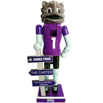 TCU Horned Frogs 12" Mascot Nutcracker