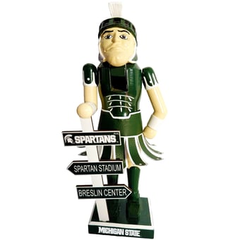 "Michigan State Spartans 12"" Mascot Nutcracker"