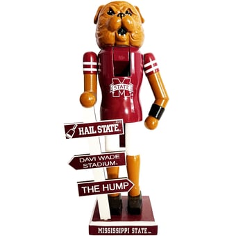 "Mississippi State Bulldogs 12"" Mascot Nutcracker"
