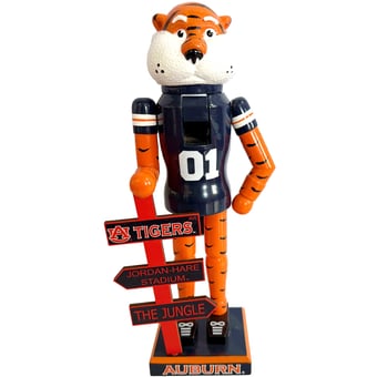 "Auburn Tigers 12"" Mascot Nutcracker"