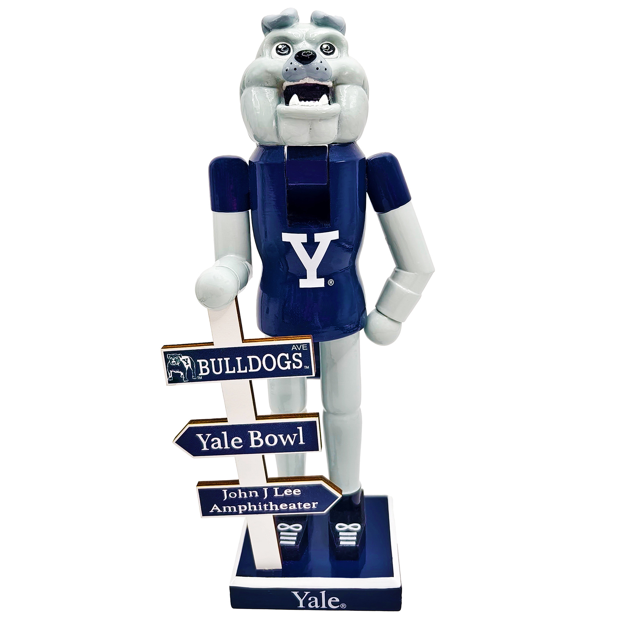 Yale Bulldogs 12" Mascot Nutcracker