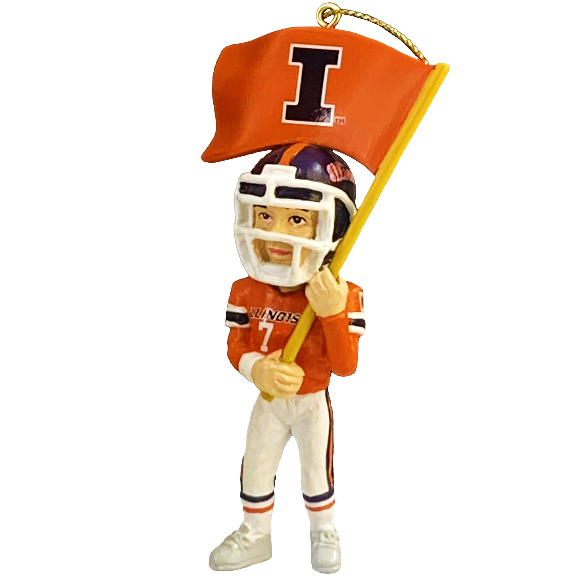 Illinois Fighting Illini 4" Mascot Ornament