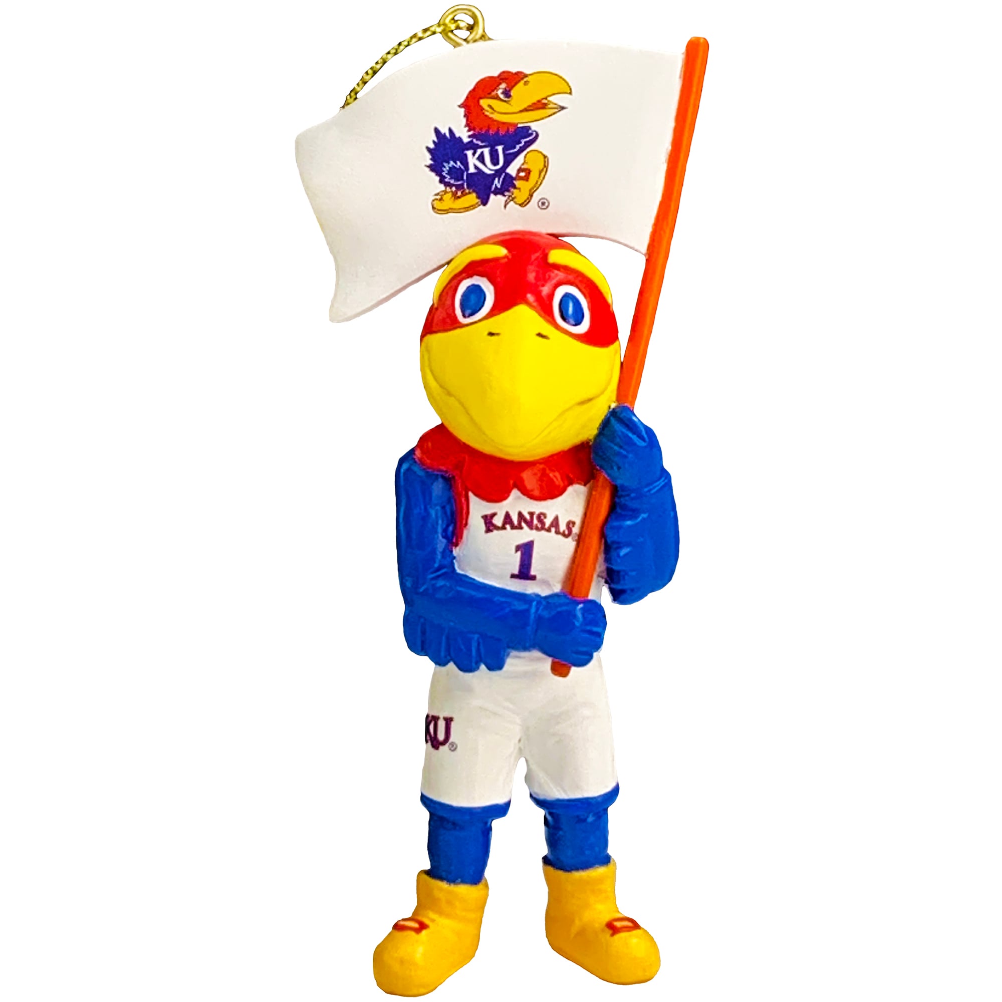 Kansas Jayhawks 4" Mascot Ornament