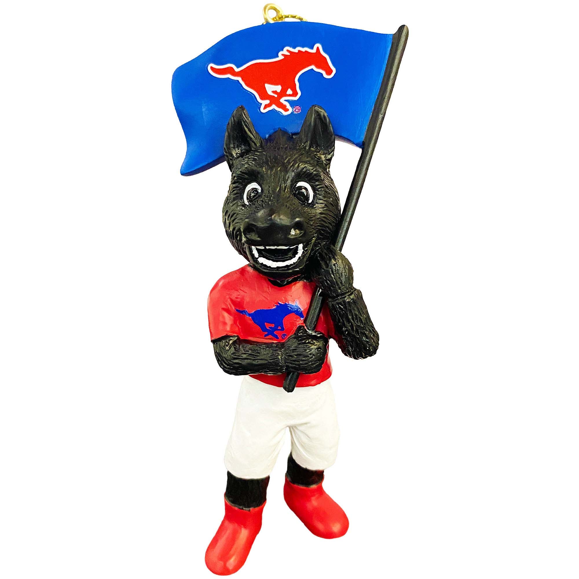 SMU Mustangs 4" Mascot Ornament