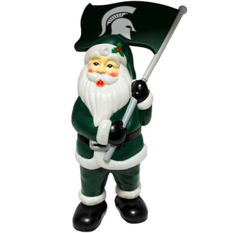 "Michigan State Spartans Santa's Workshop 20"" Blow Mold Santa"